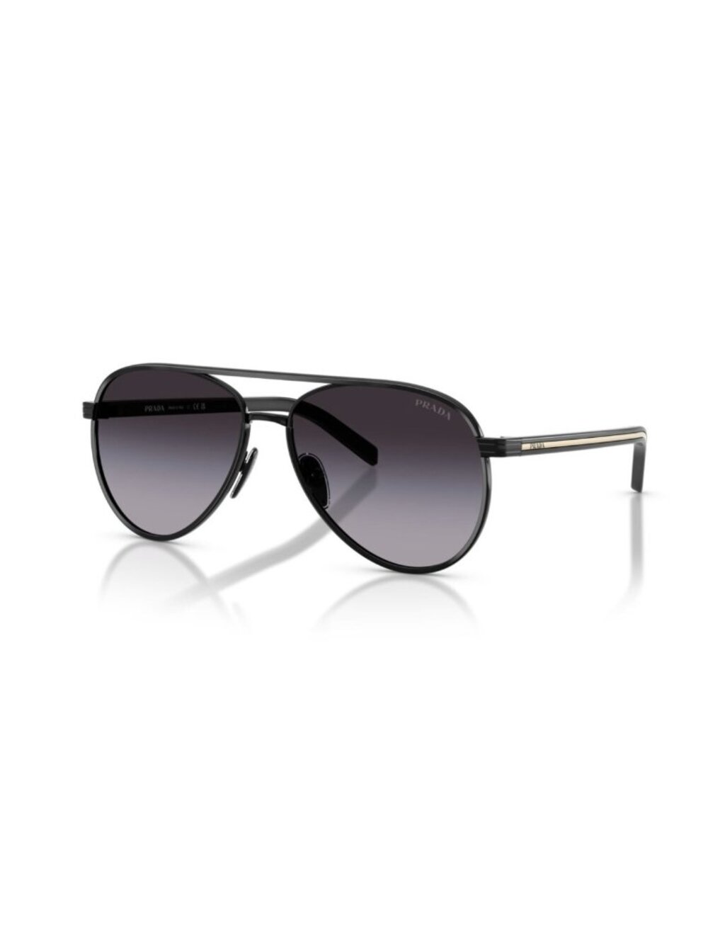 PRADA PRB57S-AAV90A-56 Sunglasses Size 56mm 145mm 15mm black Women NEW